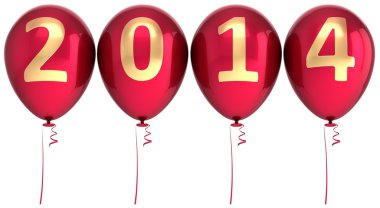 2014 yeni yıl balon süsleme partisi. Kış kutlama helyum balonu