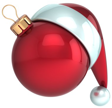 Noel top sene önemsiz şey dekorasyon kırmızı santa şapka simgesi