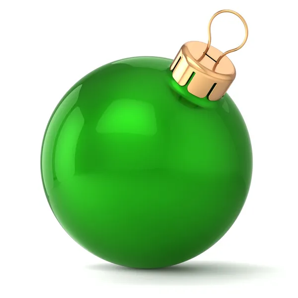 Bola de Navidad Año Nuevo bauble decoración verde invierno ornamento icono tradicional — Foto de Stock