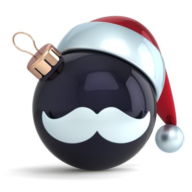 Noel top süsleme santa claus şapka yeni yıl önemsiz şey siyah dekorasyon mutlu ifade avatar simge