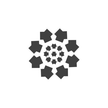 Vites mekanizması tekerlek simgesi. Hisse Vektörü illüstrasyonu beyaz arkaplanda izole edildi.