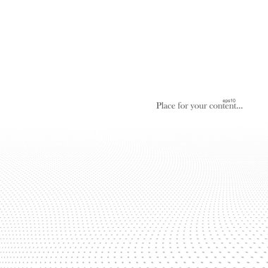 beyaz noktalı arka görüş perspektif. vektör çizim.