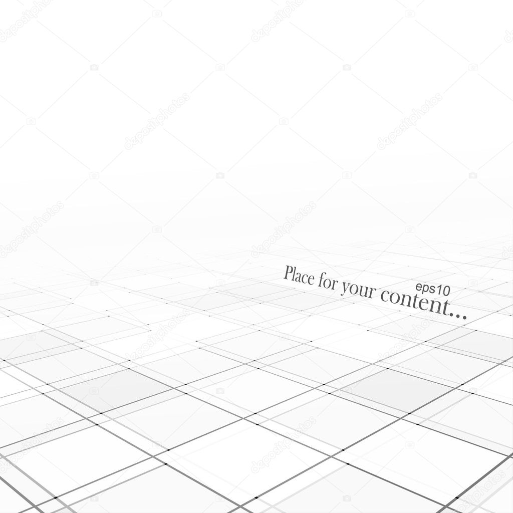 Abstract background with a perspective, white business template for your design. Vector illustration.