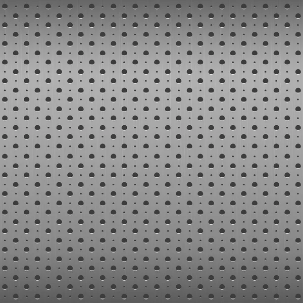 金属孔，无缝纹理 — 图库矢量图片