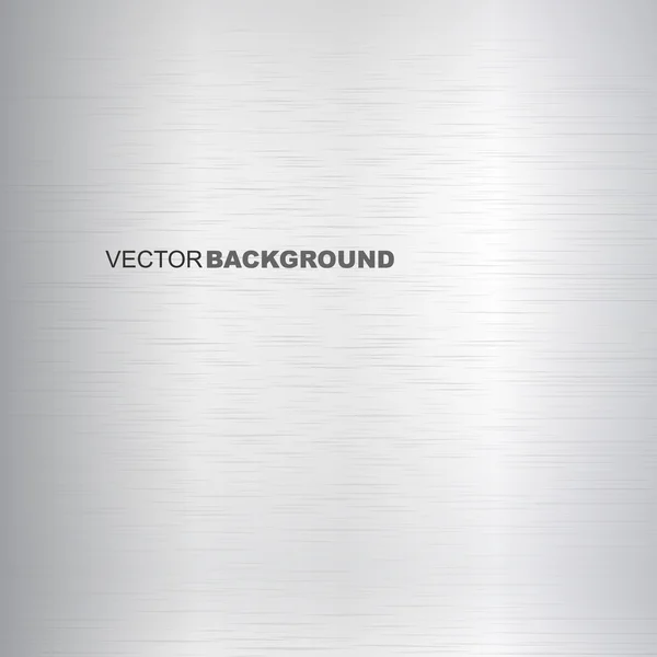 Silbriger Vektor-Hintergrund, polierte Metallstruktur — Stockvektor