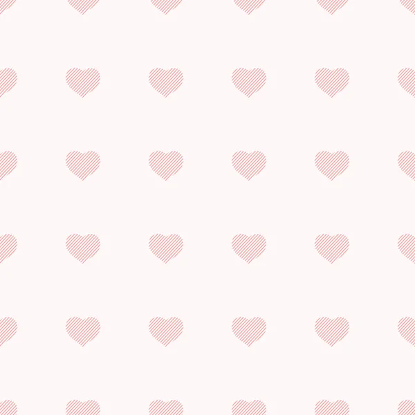 Simple seamless pattern with hearts. Vector illustration. — Stock Vector