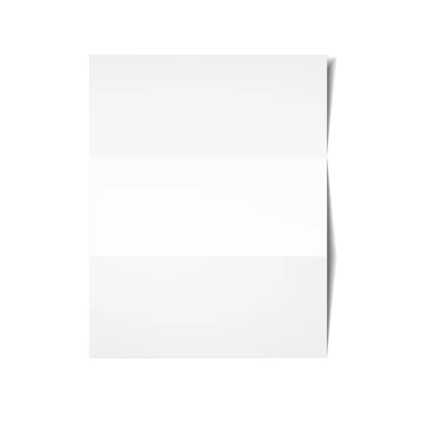 Weißes Blatt Papier. Vektor Folge 10. — Stockvektor
