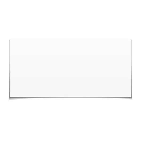 Feuille blanche de papier — Image vectorielle