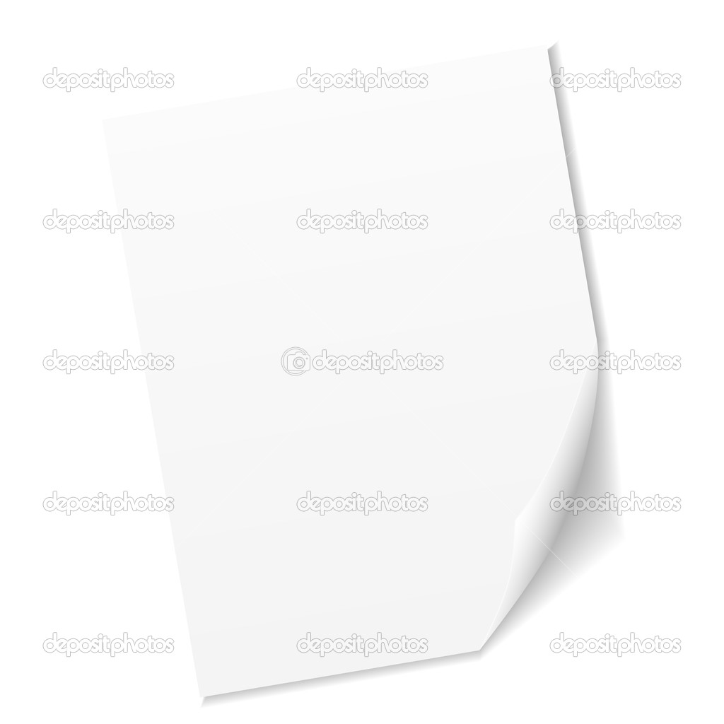 White empty sheet of paper