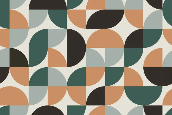 Vector nahtlose trendige Vintage-Hintergrund - Farbe geometrisches Design. Abstraktes Modemuster. Stilvolles Mosaik ohne Ende — Stockvektor