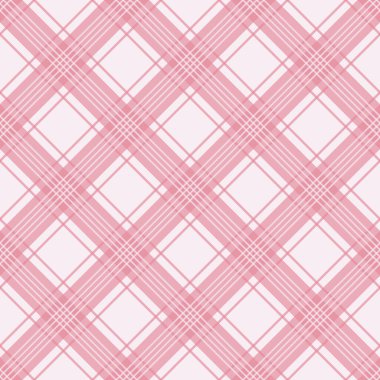 Vektör basit, pürüzsüz tekstil deseni - çizgili geometrik tasarım. Soyut kumaş narin arkaplan. Pembe sonsuz doku