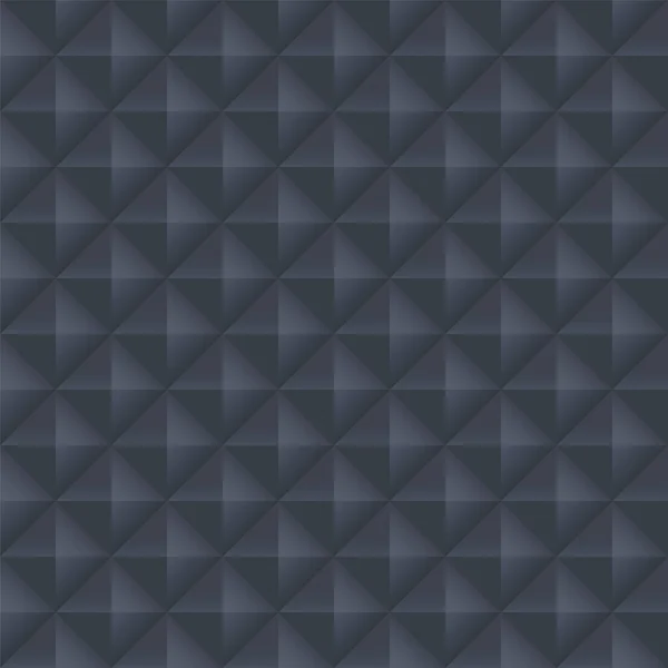 Dark seamless geometric texture. Decorative gray endless background. Luxury tile polygonal pattern — Vector de stock