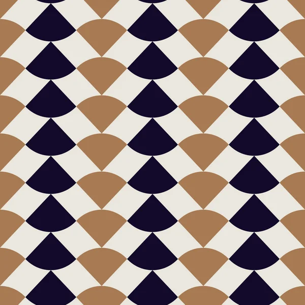 Mosaic seamless geometric pattern. Repeatable abstract background. Modern symmetric texture — Stockvector