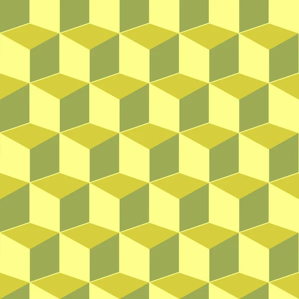 Heldere kleur naadloos geometrisch patroon. Herhaaldelijke kubussen achtergrond. Decoratieve eindeloze 3d textuur — Stockvector