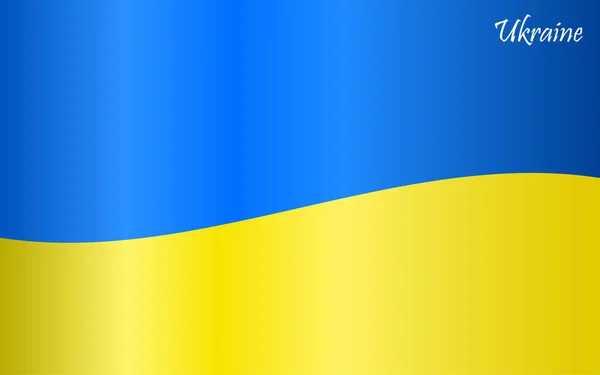 Ukraina flagga bakgrund. Blå och gul färg. Rädda Ukraina. Begreppet konfrontation. Symbol för oberoende — Stock vektor