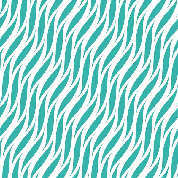 Vektörsüz dalgalı desen - parlak renk tasarımı. Kumaş zarif turkuaz arka plan. Sonu gelmeyen hareketli dalga dokusu. Sıra dışı çizgili iz