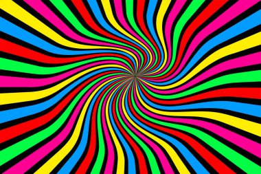 Soyut renkli çizgili arka plan. Hareket illüzyonu canlı baskı