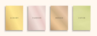 Parlak rengarenk kapaklar, şablonlar, arka planlar, pankartlar, broşürler, afişler, el ilanları ve benzerleri koleksiyonu. Zarif çizgili posterler. Moda modası tasarımı.