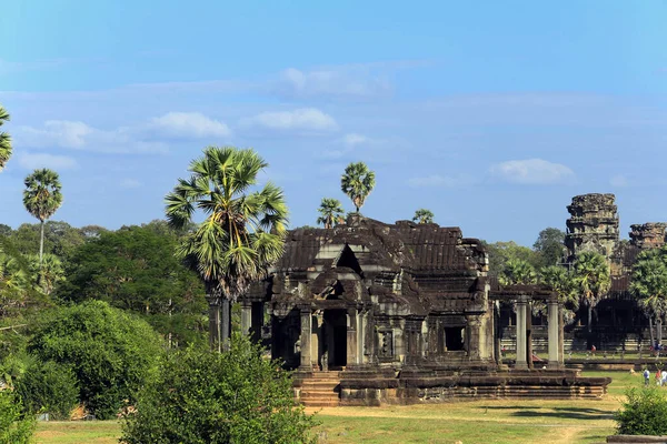 Letní Krajina Angkor Hinduistický Chrámový Komplex Věnovaný Bohu Višnu — Stock fotografie