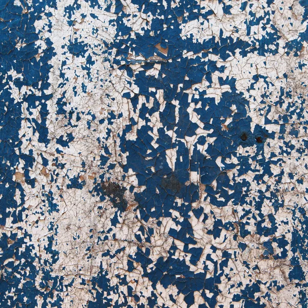 Macro Isolated Fragment Old Dilapidated Wall Painted White Blue — Stock Photo, Image