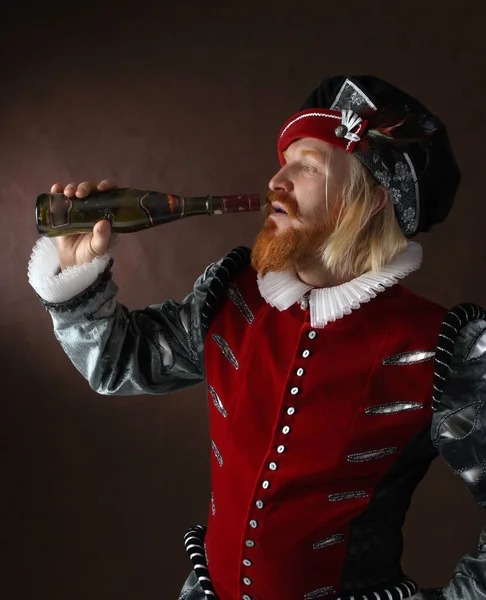 Retrato Cercano Hombre Edad Media Con Barba Mostaza Traje Aislado — Foto de Stock