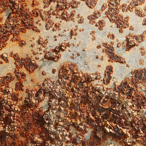 Macro Isolated Texture Rusty Sheet Metal Sunlight — Stock Photo, Image