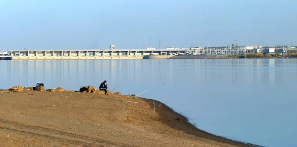 Sonbahar Manzara Barajı Kama Nehri Üzerinde Telifsiz Stok Imajlar