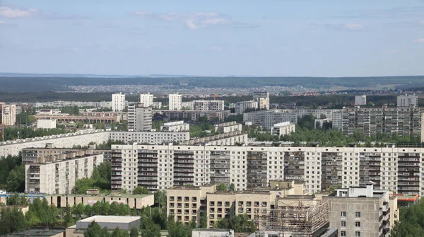 Naberezhnye Chelny Vista Desde Techo Del Centro Negocios — Foto de Stock