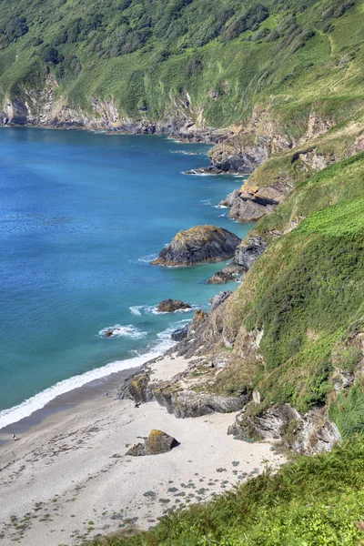 Корнуольское побережье летом, Англия — стоковое фото