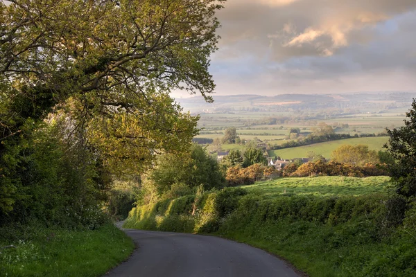 Hora de la tarde, Inglaterra rural — Foto de Stock