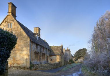 Cotswold kır evi kış