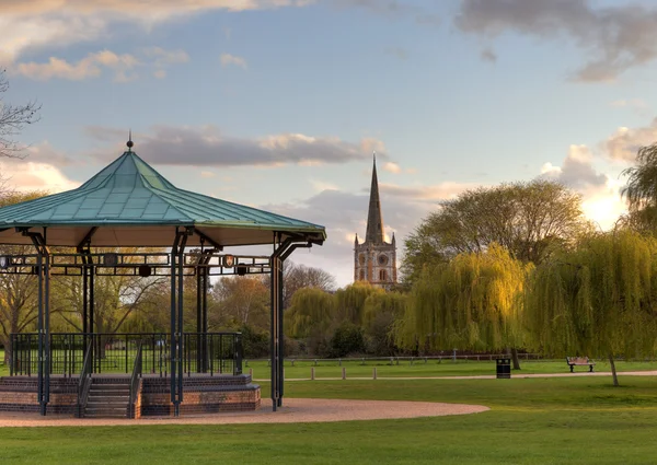 Musikpaviljongen på stratford upon avon — Stockfoto