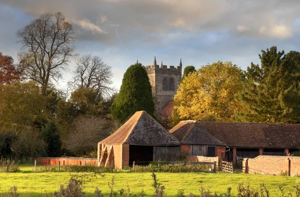 Warwickshire village — Stock Photo, Image