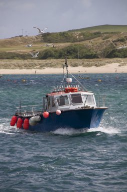 padstow, cornwall, küçük tekne