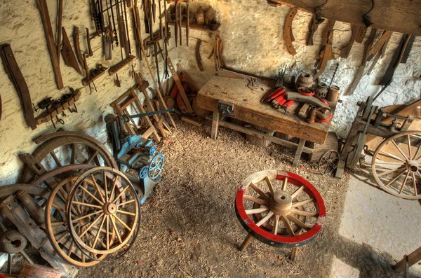 Wheelwrights workshop — Stockfoto