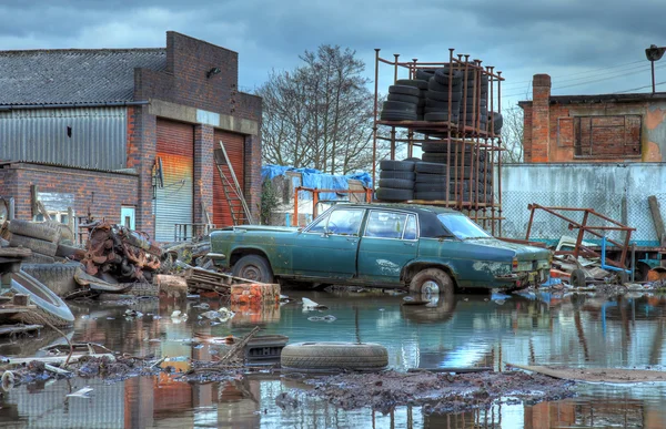 Scrapyard, England — Stock Photo, Image