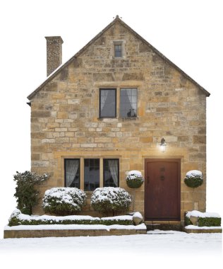 Small Cotswold cottage, England clipart