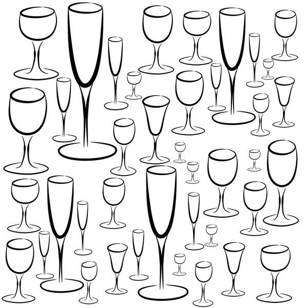 bardak ve tabaklar kahve çekirdekleri kümesi. vektör