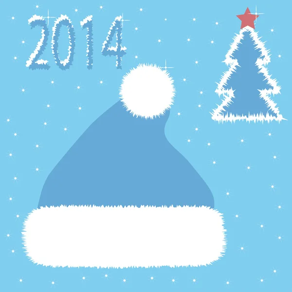 vektör kartı Noel şapka