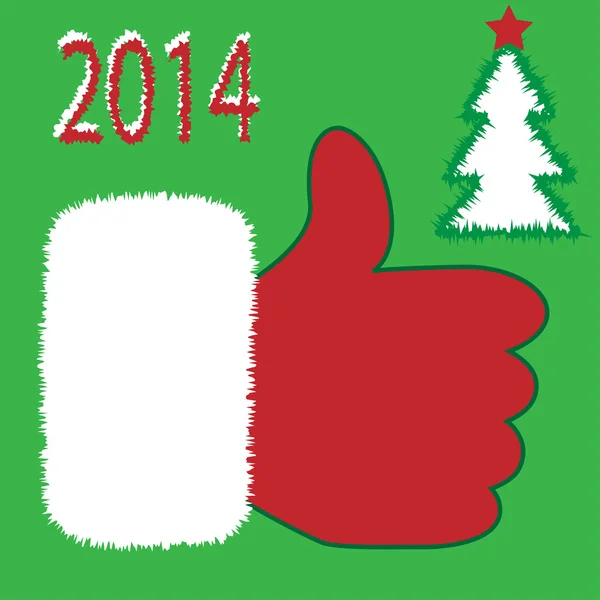 Santa claus zoals pictogram vector — Stockvector