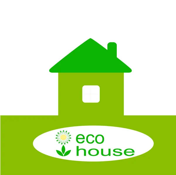 Eco house — Stockfoto