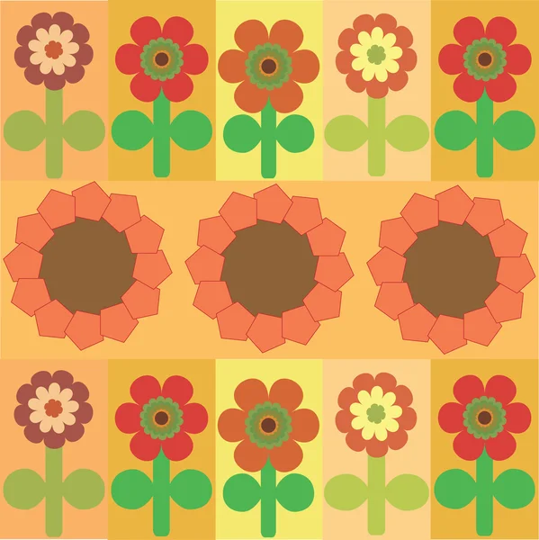 set of flowers on different backgrounds