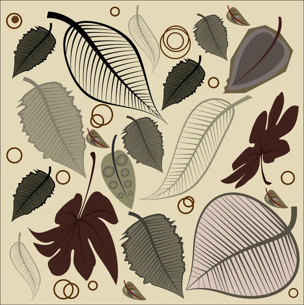 vektör sonbahar yaprakları arka plan.