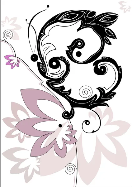 soyut siyah beyaz kelebek