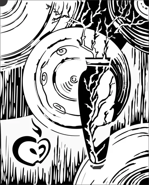 Siyah ve beyaz durgun hayat