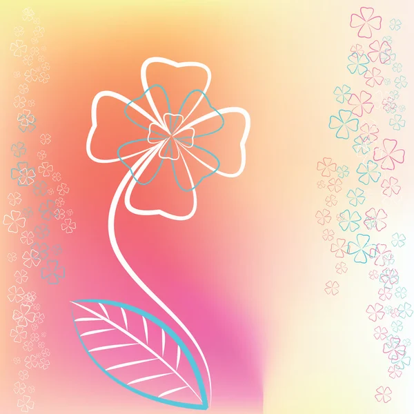 抽象的なグラフィック キンポウゲの花 — ストックベクタ
