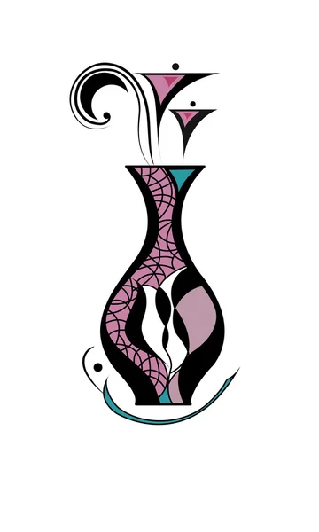 pembe çiçekli tasarlamak vazo