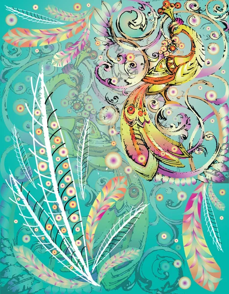 Geçiş yumuşatma ile dekoratif firebird