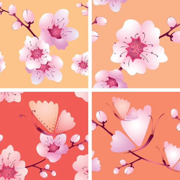 Dört Şubeler ile sorunsuz doku vektör