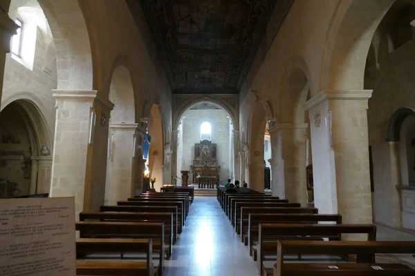 Interno Della Chiesa San Pietro Caveoso Matera — Foto Stock